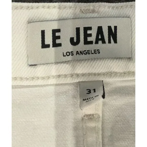 Le Jean Los Angeles Straight Leg High Rise Jeans 31 X 27.5 - Picture 3 of 4